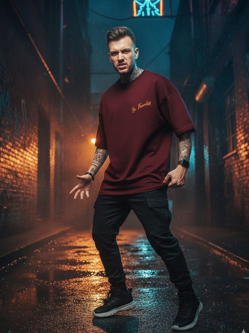 Fearless Staunch Edition - Oversized Three Quarter Sleeve T-Shirt