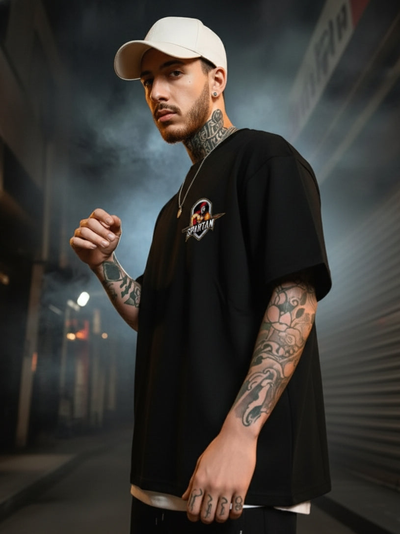 Spartan Shadow Edition – Oversized Ninja Warrior T-Shirt