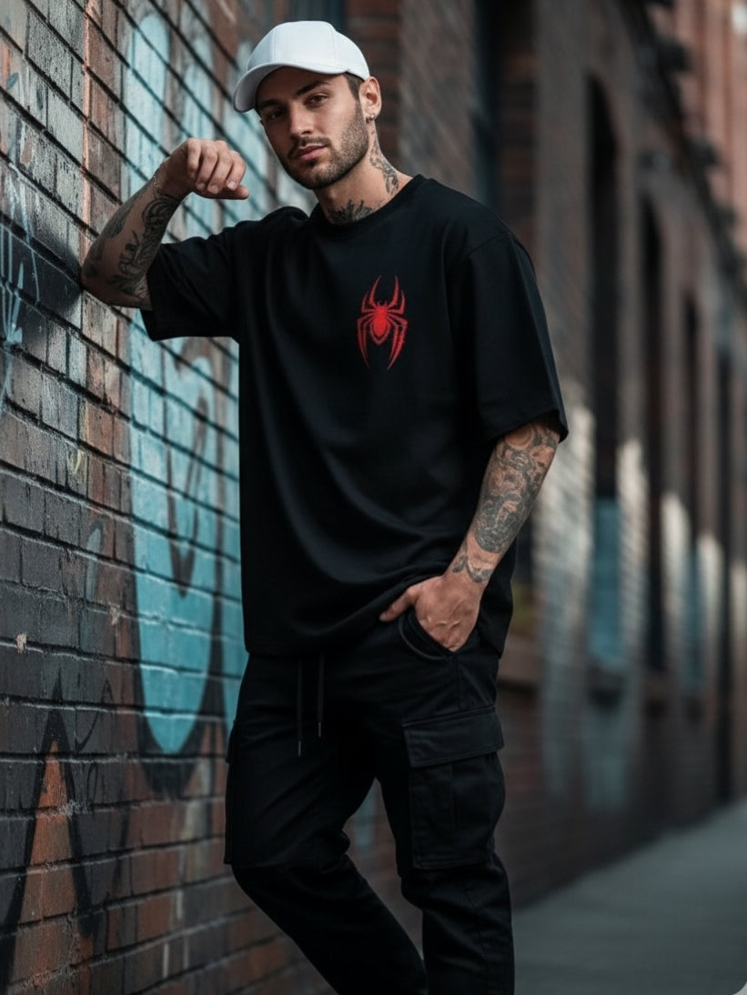 Web Hero Edition – Oversize Cotton Blend Men’s T-Shirt