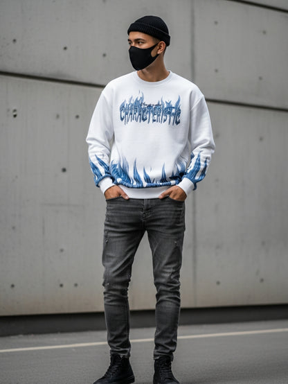 Blue Flame Edition - Fancy Fashionable Men Sweatshirt