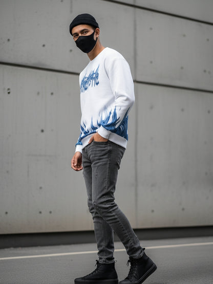 Blue Flame Edition - Fancy Fashionable Men Sweatshirt