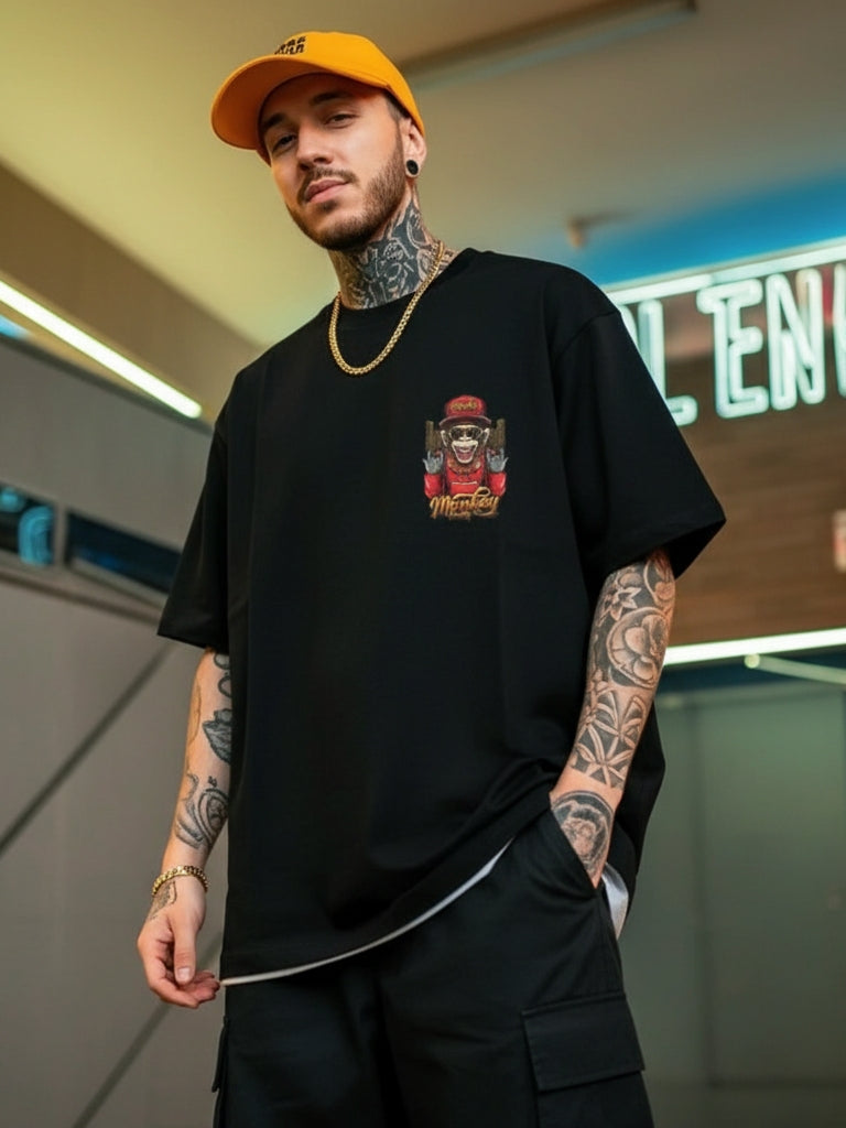 Funky Monkey Edition – Oversized Streetwear T-Shirt
