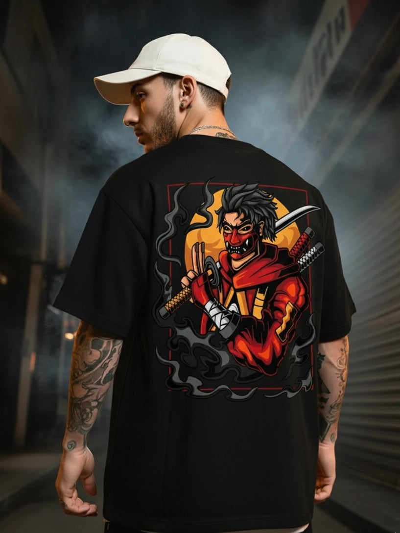 Spartan Shadow Edition – Oversized Ninja Warrior T-Shirt