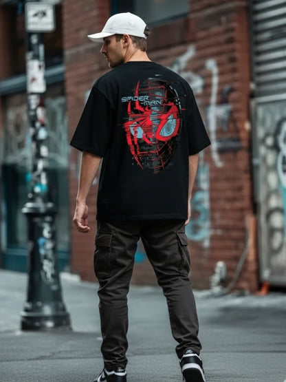 Web Hero Edition – Oversize Cotton Blend Men’s T-Shirt