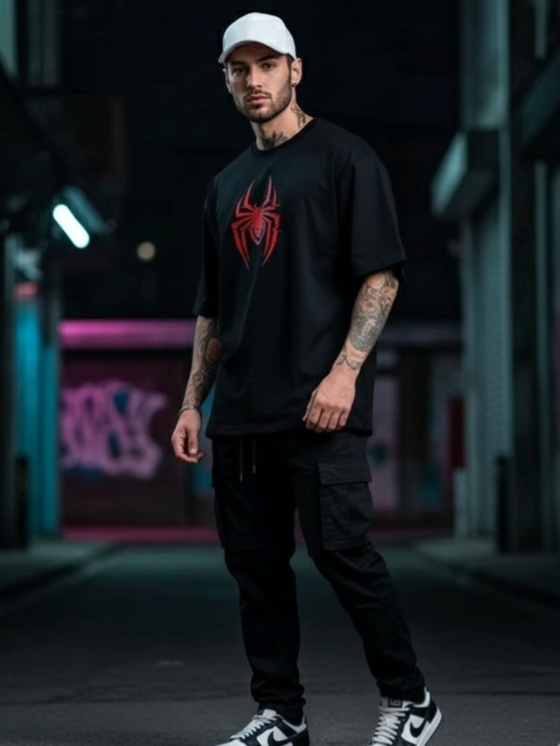 Web Hero Edition – Oversize Cotton Blend Men’s T-Shirt