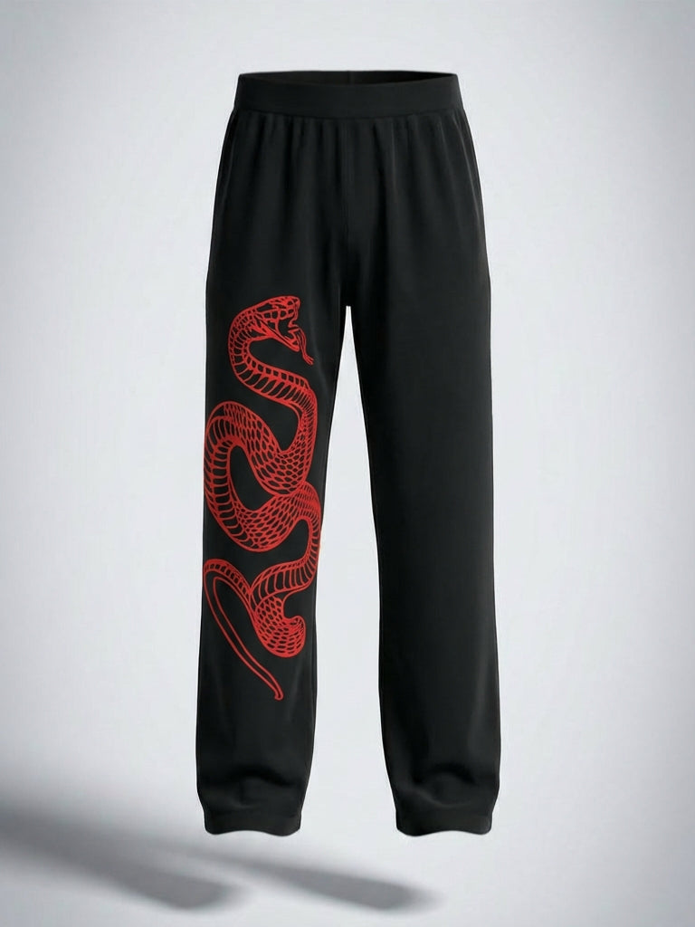 Red Coil Edition – UNISEX BAGGY GRAPHIC TRACK PANTS