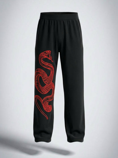 Red Coil Edition – UNISEX BAGGY GRAPHIC TRACK PANTS