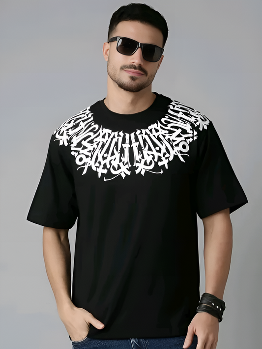 Script Relic Edition – Men’s Oversized Cotton Blend T-Shirt
