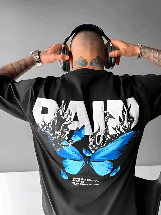 Pain Ignition Edition – Men’s Oversized Cotton Blend T-Shirt