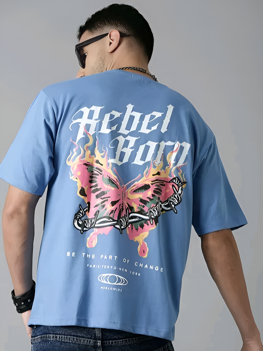 Rebel Born Edition – Men’s Oversized Cotton Blend T-Shirt