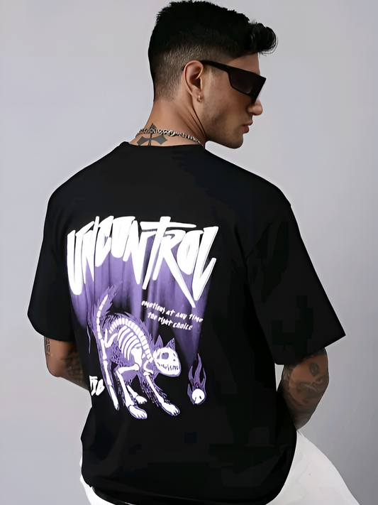 Uncontrolled Instinct Edition – Men’s Oversized Cotton Blend T-Shirt
