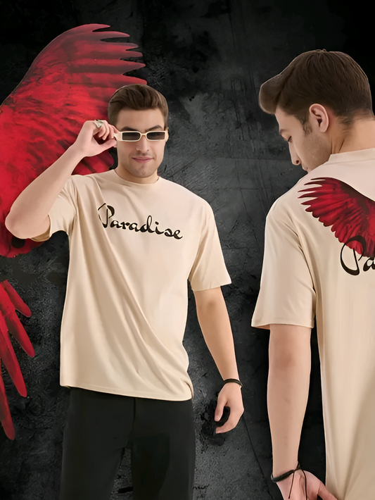 Paradise Flight Edition – Men’s Oversized Cotton T-Shirt