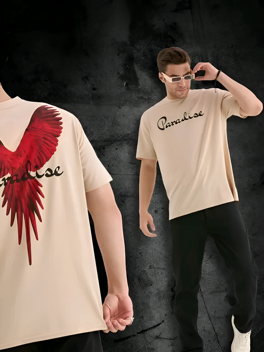 Paradise Flight Edition – Men’s Oversized Cotton T-Shirt